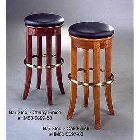 Swivel Bar 30 Stool with Cherry Finish by Home Styles