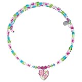 Flower Locket Multicolored Choker