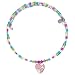 Flower Locket Multicolored Choker