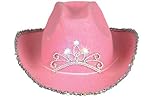 Child Pink Blinking Tiara Cowboy Hat