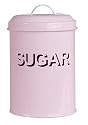 ENAMEL PINK SUGAR CONTAINER