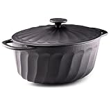 Paula Deen 5 Quart Cast Iron Covered Oval Casserole