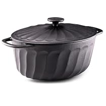 Paula Deen 5 Quart Cast Iron Covered Oval Casserole