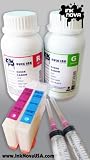 FREE Refillable Canon BCI-6 Red and Green Ink Cartridges + 2 of 200ml Bottles specially-formulated Printer INK (BCI-6R & BCI-6G, equivalent to 30 individual ink cartridges)