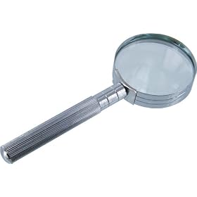 Chrome Magnifying Glass - 8X Magnification Increases Object to 800%!