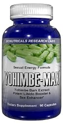 YOHIMBE-MAX - 90 Capsules 1200mg Sexual Energy Formula
