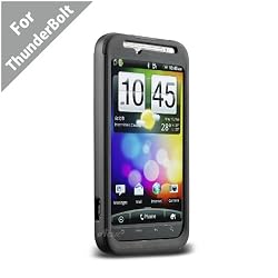 Acase(TM) HTC Thunderbolt Superleggera PRO Dual Layer Protection case for Verizon HTC ThunderBolt (Black)