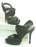 Zoom Produkt-Bild: Damen Plateau Stiletto Sandalette schwarz