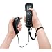 Replacement for Nintendo Wii Bundle Wiimote (Wii Remote) Black and Nunchuk with *Black Motion Plus*Limited Edition with free silicon case