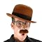 Men's Adult Bowler Brown Hat