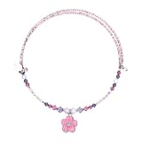 Lucite Flower Multicolored Choker