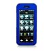 Samsung Instinct Sph-m800 Blue Rubber Coating Hard Plastic Snap-on Protective Rubberized Faceplate Carrying Case Cover