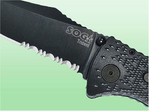 SOG Specialty Knives TF-1 SOG Trident, Black TiNi