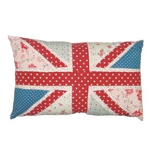 Patchwork Pink Union Jack Cushion