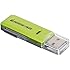 IOGEAR SD/MicroSD/MMC Card Reader/Writer GFR204SD (Green/Gray)