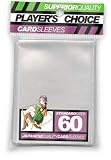 Player's Choice Clear Sleeves (Pack of 60) Standard Size Deck Protectors - Ideal for YuGiOh!, Pokemon, Magic: The Gathering, World of Warcraft Trading Card Games