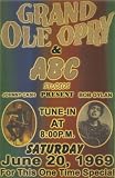 Johnny Cash Bob Dylan 1969 Grand Ole Opry Concert Poster