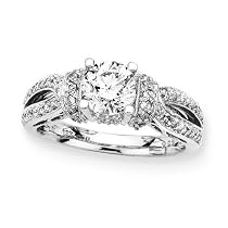 14K White Gold 1 1/4 ct. Diamond Engagement Ring
