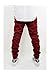 Victorious URBANJ Men's Burgundy Twill Drop Crotch Jogger Pants