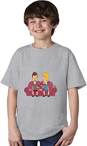 Beavis And Butthead On Sofa Unisex Youth T-shirt X-Large