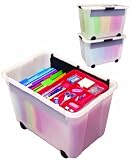 Ecr4Kids Mobile Store-N-Stack File box System Storage Organiser-6 Pack
