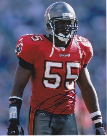 Derrick Brooks Autographed/Hand Signed Tampa Bay Bucs 8x10 Photo