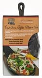 Mr. Bar-B-Q Cast-Iron Ribbed Fajita Platter Set