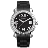 Chopard Happy Sport II Round Diamond Ladies Watch 278475-3017 by Chopard