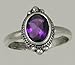 A Sterling Silver Amethyst Ring, Other Stones title=