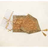 Area Rugs item: Gold Embroidered Table Linen Collection - Table Runner