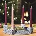 Celtic Advent Wreath Stone Look with Candles