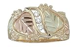 Black Hills Gold 10K Men's Diamond Band Ring