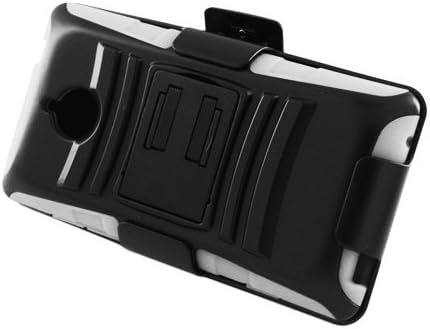 Windowcell for HTC Tiara / 8xt White Skin Case Hybrid Case Black with Stand Black Holster