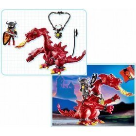 Childrens Toyshop  Toys : Playmobil Knights Red Dragon