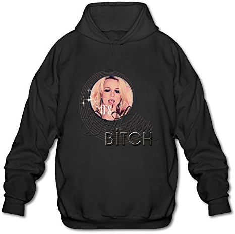IYI 2016 Men's Britney Spears Popular Shirt Fashion Hooded Sweatshirt Black