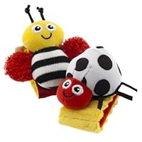Lamaze High Contrast Wrist Rattles