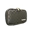 CaseCrown Double Memory Foam Thin Pouch Case (Checkered Style) For Seagate FreeAgent Go 500 GB USB 2.0 Portable External Hard Drive ST905003FAA2E1-RK (Black)