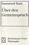 �ber den Gemeinspruch 'Das mag in der Theorie richtig sein, taugt aber nicht f�r die Praxis'
