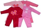 Infant Girls' Fleece Jogging Set with Assorted Designs