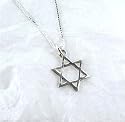 Dainty Sterling Silver Star of David Charm Necklace