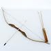 Wooden Bow Set with 3 Arrows