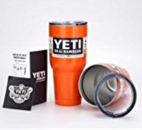 Yeti Rambler 30oz Orange red Stainless Steel Tumbler Insulated Coffice Mug cup