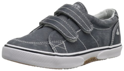 Sperry Top-Sider Halyard H&L Boat Shoe (Toddler/Little Kid),Navy Saltwash Canvas,8.5 M US Toddler