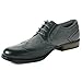 Alpine Swiss Zurich Mens Wing Tip Oxfords TwoTone Brogue Medallion Black 11 M US