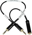 Sescom LN2MIC-ZMH4-MON 3.5mm Line to Mic 25dB Attenuation Cable for Zoom H4N with Headphone Monitoring Jack