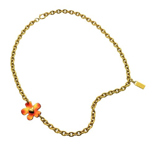 MOSCHINO JEWELS I LOVE LABELLS NECKLACE IPG + PLASTIC FLO MJ0124 Preisvergleich