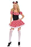 Seven Til Midnight Women's Mickey'S Mistress,Red,3X/4X