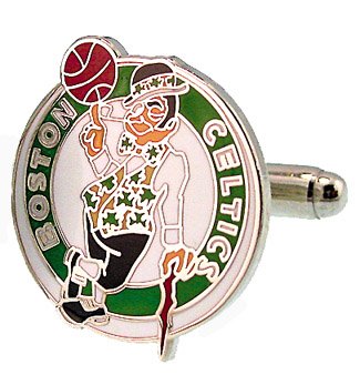 Boston Celtics Basketball Cufflinks
