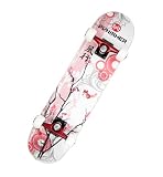 Punisher Cherry Blossom Complete Skateboard, Red, 31-Inch