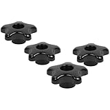 Star Thru Hole Knob 1/4" x 20 - 4 Pack by Peachtree Woodworking - PW6101